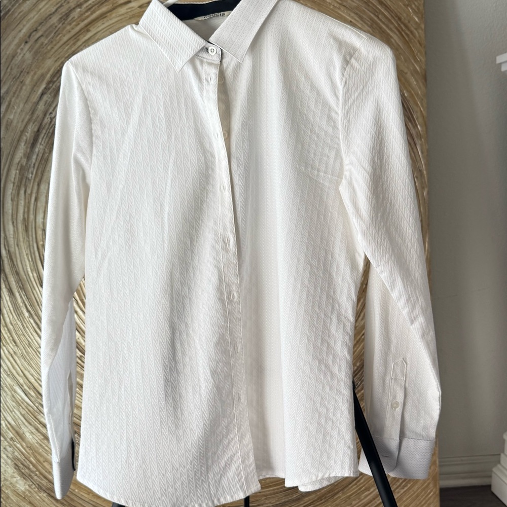 Quality white cotton shirt size S